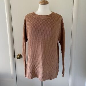 Gap Camel 100% Cotton Pull Over Sweater Size M